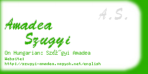 amadea szugyi business card
